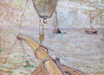Blick auf Arcachon von der Yacht Cocorico, 1889